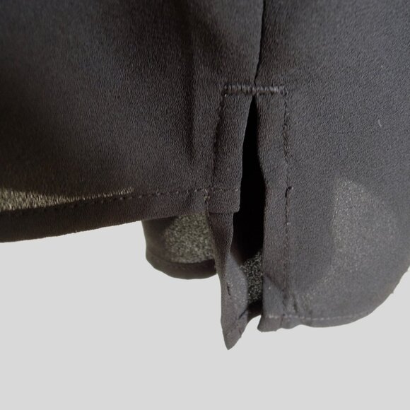 Chico's Black Double Layer Tank Shell 1 (M) - Picture 2 of 5